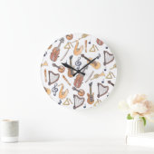 Musikinstrumente Große Wanduhr (Zuhause)