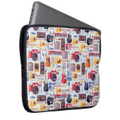 Musikinstrumente Hintergrund Notebook-Sieb Laptopschutzhülle (Vorne Rechts)