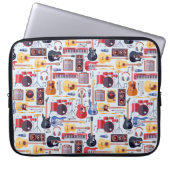 Musikinstrumente Hintergrund Notebook-Sieb Laptopschutzhülle (Vorderseite)