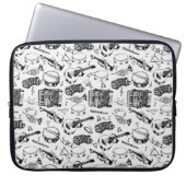 Musikinstrumente Hintergrund Notebook-Sieb Laptopschutzhülle (Vorderseite)