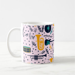 Musikinstrumente Kaffeemaschine Tasse