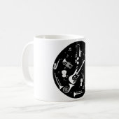 Musikinstrumente Kaffeetasse (Vorderseite Links)