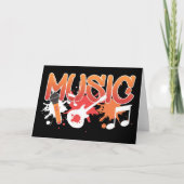 Musikinstrumente Karte (Vorderseite)