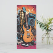 Musikinstrumente Karte (Stehend Vorderseite)