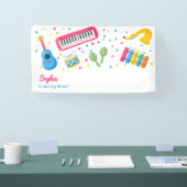 Musikinstrumente Kindergeburtstag Banner (Messe)