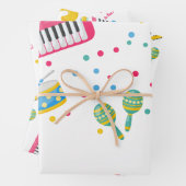 Musikinstrumente Kindergeburtstag Geschenkpapier Set (Beispiel)