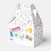 Musikinstrumente Kindergeburtstag Geschenkschachtel (Rückseite)