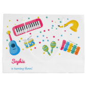 Musikinstrumente Kindergeburtstag Große Geschenktüte (Rückseite)