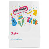 Musikinstrumente Kindergeburtstag Mittlere Geschenktüte (Rückseite)