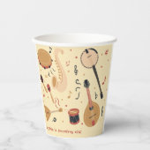 Musikinstrumente Kindergeburtstag Pappbecher (Vorderseite)