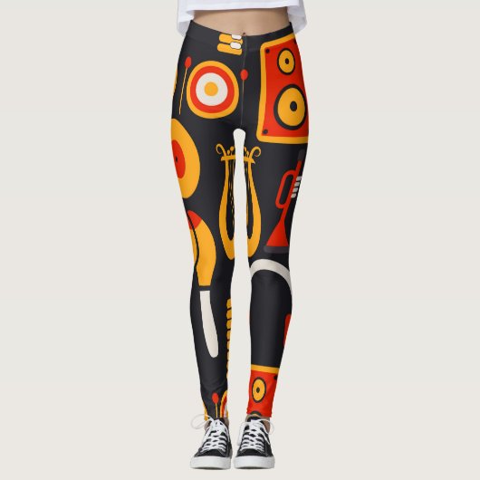 Musikinstrumente Leggings (Vorderseite)