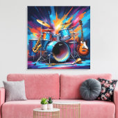 Musikinstrumente Leinwanddruck (Insitu (Wohnzimmer))