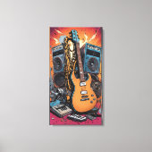 Musikinstrumente Leinwanddruck (Vorderseite)