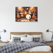 Musikinstrumente Leinwanddruck (Insitu (Schlafzimmer))