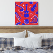 Musikinstrumente Leinwanddruck (Insitu (Schlafzimmer))