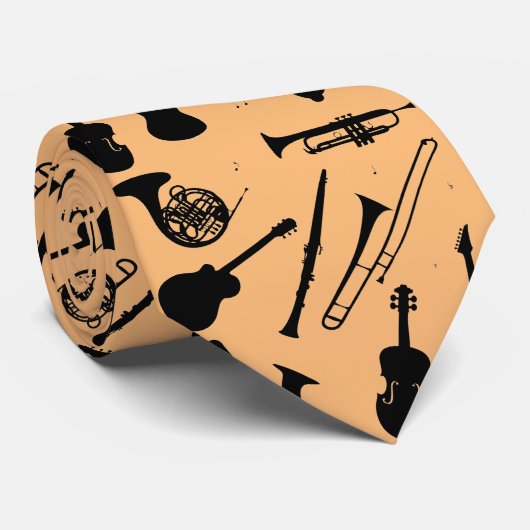 Musikinstrumente Männer-Nacken Krawatte (Gerollt)