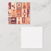 Musikinstrumente Mitteilungskarte (Vorne/Hinten)