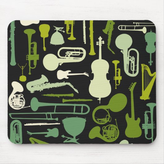 Musikinstrumente Mousepad (Vorne)