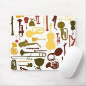 Musikinstrumente Mousepad (Mit Mouse)
