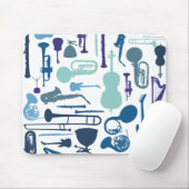 Musikinstrumente Mousepad (Mit Mouse)