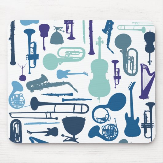 Musikinstrumente Mousepad (Vorne)