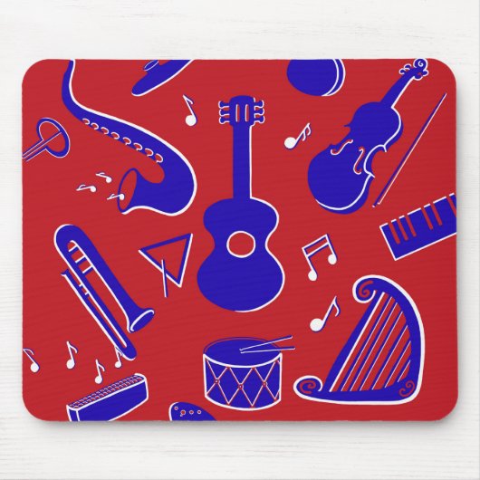 Musikinstrumente Mousepad (Vorne)