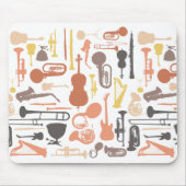 Musikinstrumente Mousepad (Vorne)