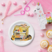 Musikinstrumente Musikpapier-Teller Pappteller (Party)