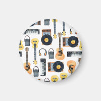 Musikinstrumente: Nahtlose Wasserfarbe