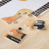 Musikinstrumente: Nahtlose Wasserfarbe Puzzle (Seite)