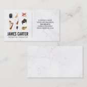 Musikinstrumente | Orchestra Conductor Visitenkarte (Vorne/Hinten)