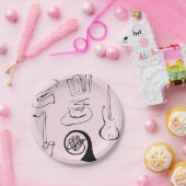 Musikinstrumente Pappteller (Party)