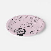 Musikinstrumente Pappteller (Schrägansicht)