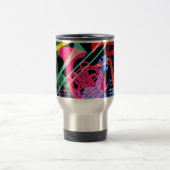 Musikinstrumente Pop-Art-Design Reisebecher (Mittel)