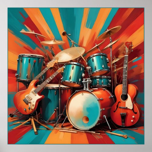 Musikinstrumente Poster (Vorne)