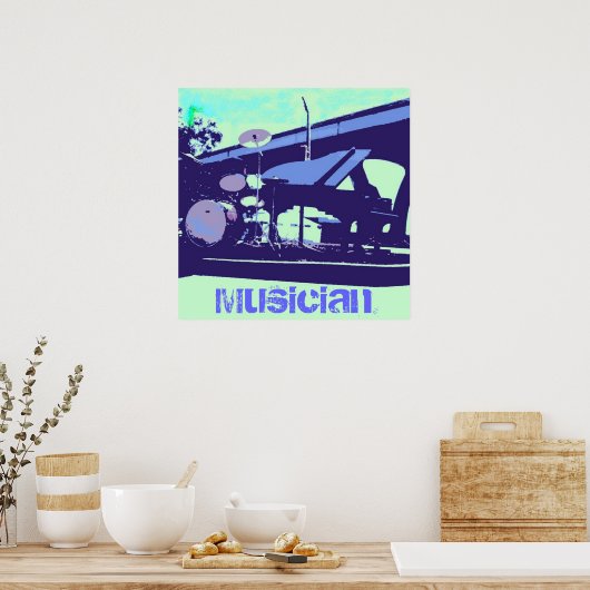 Musikinstrumente Poster (Küche)