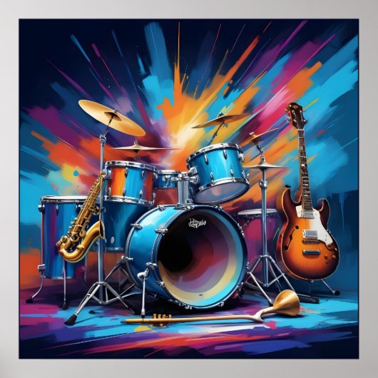 Musikinstrumente Poster (Vorne)