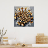 Musikinstrumente Poster (Küche)