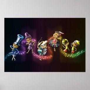Musikinstrumente Poster