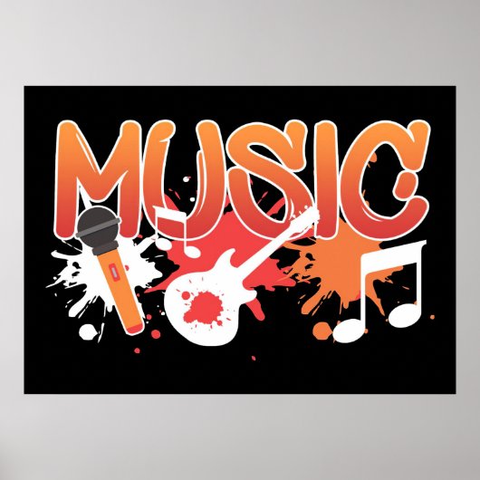 Musikinstrumente Poster (Vorne)