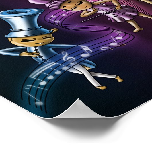 Musikinstrumente Poster (Ecke)