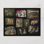 Musikinstrumente Postkarte (Vorderseite)