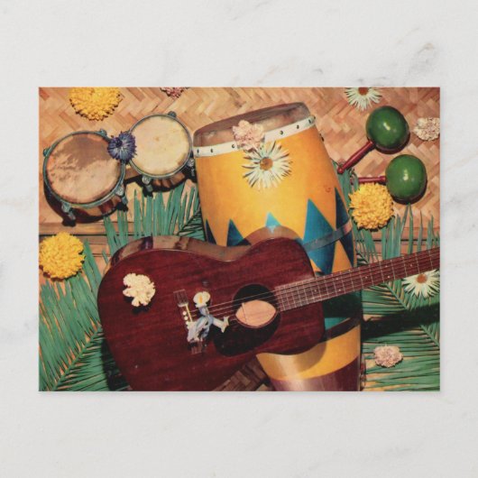 Musikinstrumente Postkarte (Vorderseite)