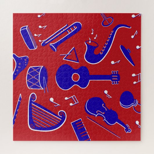 Musikinstrumente Puzzle (Horizontal)