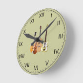 Musikinstrumente Runde Wanduhr (Winkel)