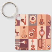 Musikinstrumente Schlüsselanhänger (Vorderseite)