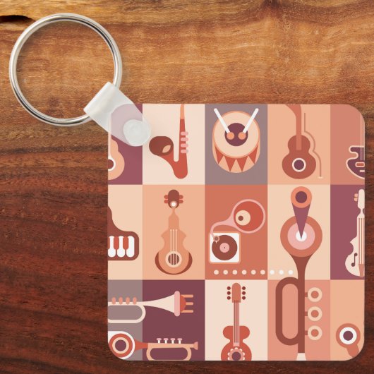 Musikinstrumente Schlüsselanhänger (Vorderseite)