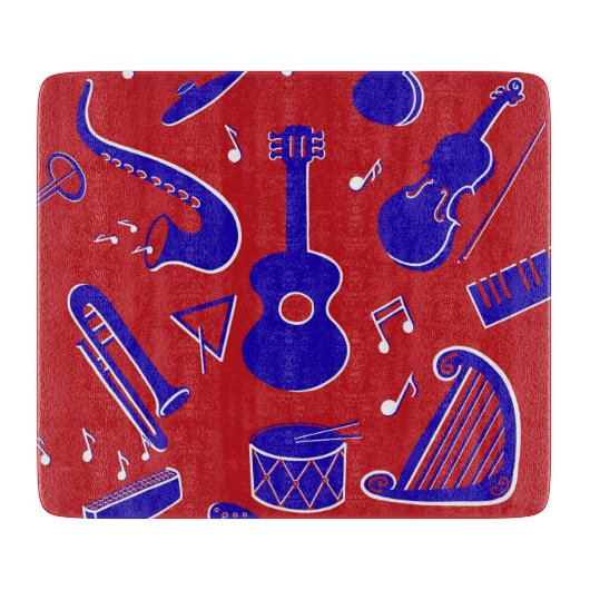 Musikinstrumente Schneidebrett (Vorderseite)