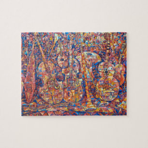 Musikinstrumente schwieriges Puzzlespiel Puzzle