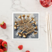 Musikinstrumente Serviette (Beispiel)